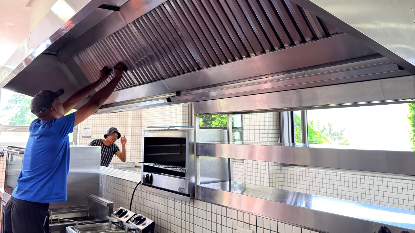 How often should restaurant canopies be cleaned?